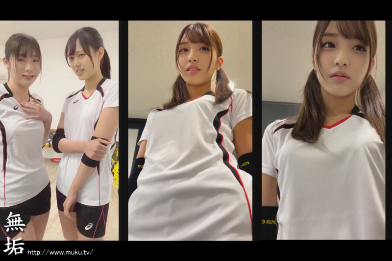 170cm高身長女子バレー部がまさかの全員ドスケベ。 汗の匂いが香る部活女子達が肉食痴女責めハーレム逆４P - Image 3