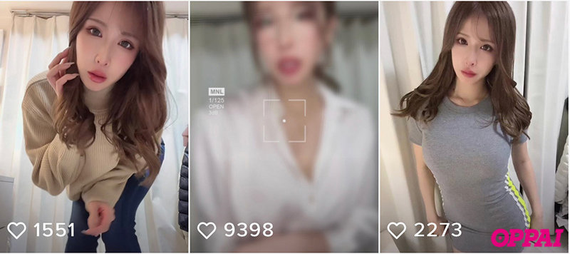 ショートムービーアプリのフォロワー8万人超えのキャバクラ嬢！Gcupの巨乳インフルエンサーAVデビューでさんさーん！にーにー！いちいちー！ポンッ！ - Image 4