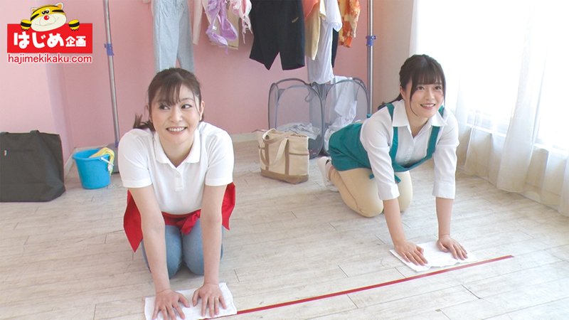 人妻が賞金かけて家事代行サービス対抗バトル!散らかった部屋も汚れたおチ●ポもまとめて大掃除!杭打ちピストン騎乗位で連続射精早ヌキ競争! - Image 2