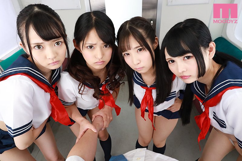 ミニスカパンチラ★スケバンポリスVR 痴漢事件の共犯者として教え子4人から強烈な取り調べ！「ワタシたちを舐めたら、いかんぜよ！！」見た目はカワイイくせしてハードハーレムで自白強要5P SPECIAL！！ - Image 4