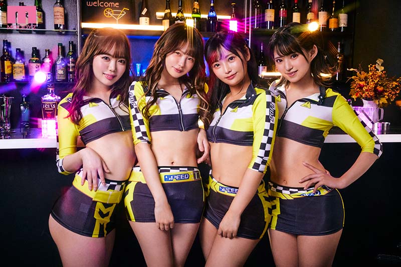 美尻ガールズバー美少女ハーレム　肉尻揺らして腰を振る密着挟み撃ちプレスで何度も射精せるスケベ接客 - Image 11