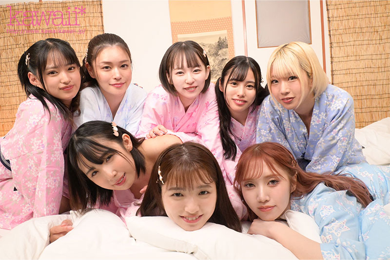 8KVR×kawaii*女学院 ＜修学旅行編＞女子校に赴任した僕の完全モテ期！！旅行ハイで性欲が尽きない教え子8人に痴女られ抜かれまくるハーレム逆9P大乱交 - Image 11